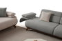 Atelier Del Sofa Bonjo Walnut - Grey, Sofá de 3 plazas